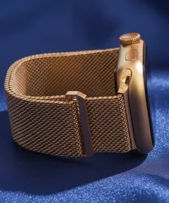 Rose Gold Mesh Smartwatch Band